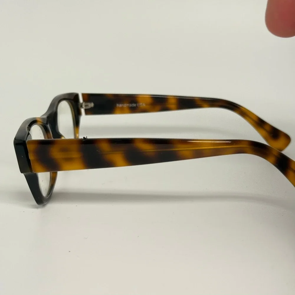 City Optix Handmade USA Tortoiseshell Eyeglasses‎ Brown Rectangular Frames